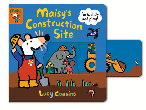 Maisy's Construction Site: Push, Slide, and Play! (A Maisy the Mouse Interactive Board Book for Toddlers and Kids)