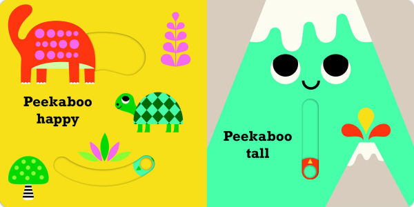 Peekaboo: Dinosaur: (An Interactive Board Book for Babies & Toddlers with Mirror & Sliders to Push, Pull, or Turn. Cute Artwork Includes Friendly Dinosaurs of All Sizes.)