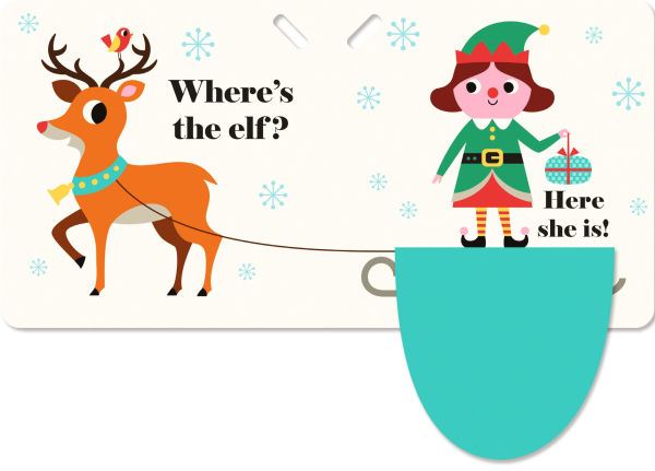 Where's Santa Claus?: A Stroller Book: (An Interactive, Sensory Lift-the-Flap Book with Felt Flaps for Babies & Toddlers. Christmas Stocking Stuffer with a Polar Bear, Snowman, & Elf.)