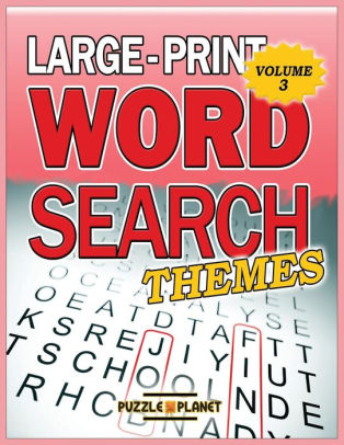 Large Print Word Search Themes Word Search Puzzle Books For Adultspaperback - 