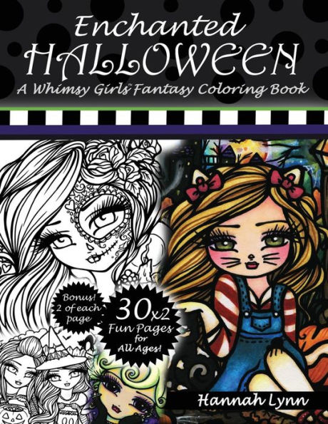 Enchanted Halloween: A Whimsy Girls Fantasy Coloring Book