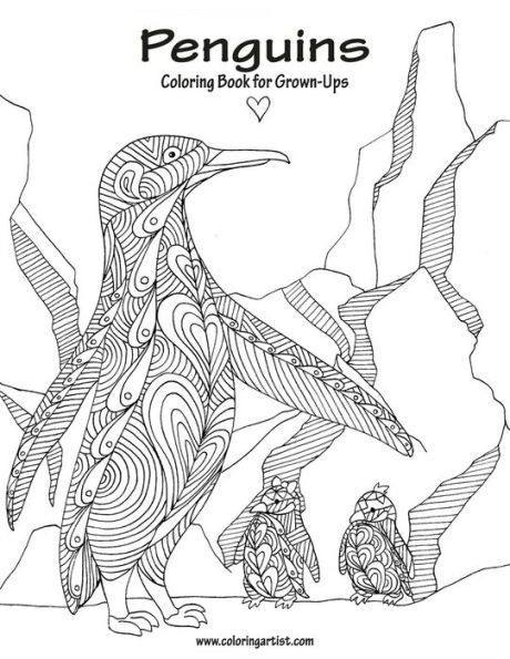 Penguins Coloring Book for Grown-Ups 1