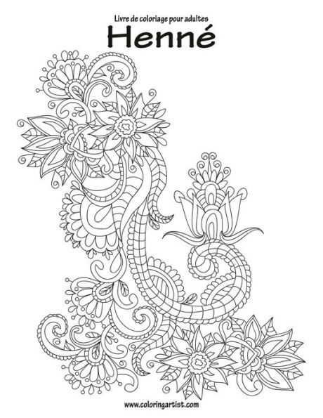 Livre de coloriage pour adultes Henné 1