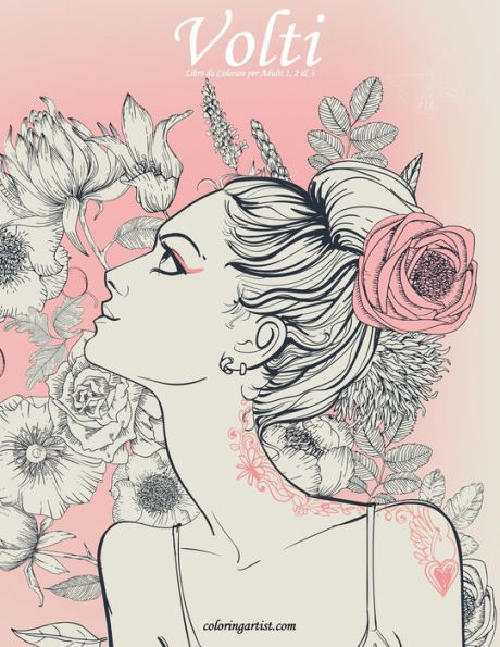 Volti Libro da Colorare per Adulti 1, 2 & 3