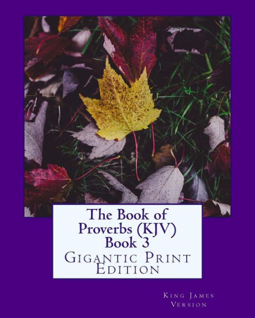 The Book of Proverbs (KJV) Book 3: Gigantic Print Edition by King James ...