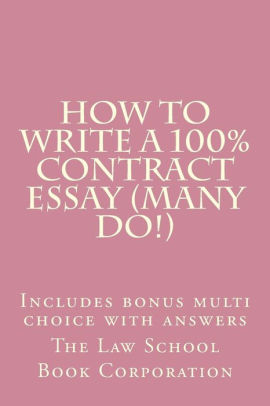 How to write a contract law essay