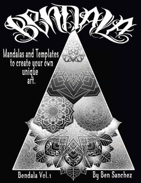 Bendala: A unique, calm and relaxing coloring book for adults and children. with guides to draw and color your own mandalas! Art therapy, self help, stress relief and creative guide.