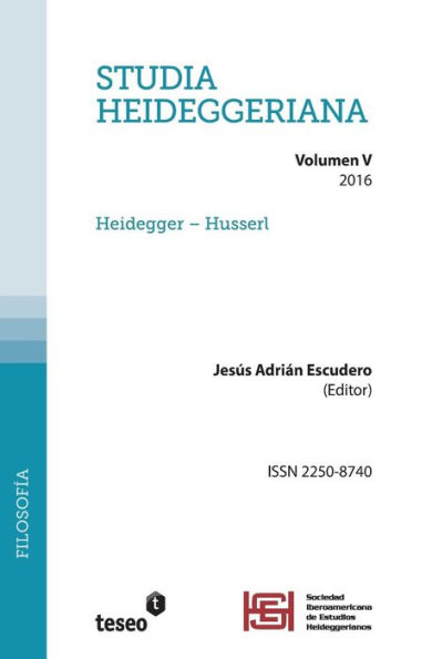 Studia Heideggeriana Vol. V: Heidegger - Husserl