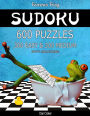 Famous Frog Sudoku 600 Puzzles With Solutions. 300 Easy and 300 Medium: A Bathroom Sudoku Series 2 Book