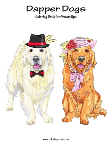 Dapper Dogs Coloring Book for Grown-Ups 1