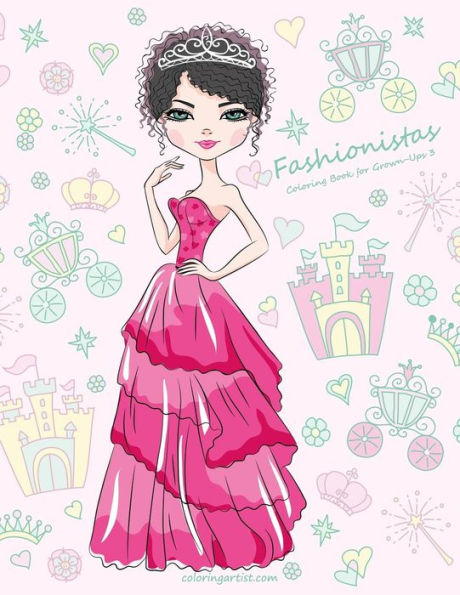 Fashionistas Coloring Book for Grown-Ups 3