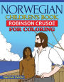 Norwegian Children's Book: Robinson Crusoe for Coloring