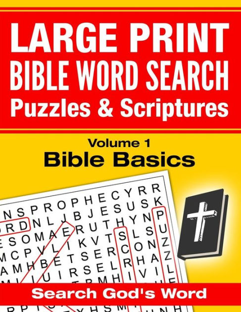 LARGE PRINT - Bible Word Search Puzzles with Scriptures, Volume 1 ...