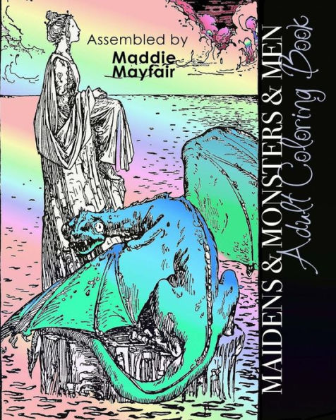 Maidens and Monsters and Men Adult Coloring Book