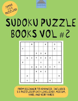 Sudoku Puzzle Books Vol 2 Sudoku Books Sudoku Easy Sudoku Hardpaperback - 