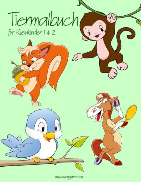 Tiermalbuch für Kleinkinder 1 & 2