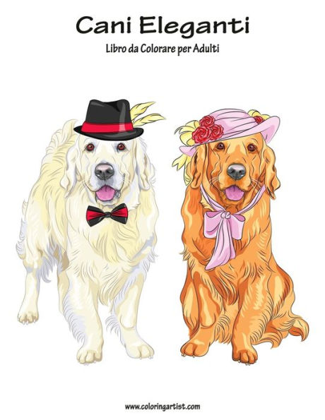 Cani Eleganti Libro da Colorare per Adulti 1