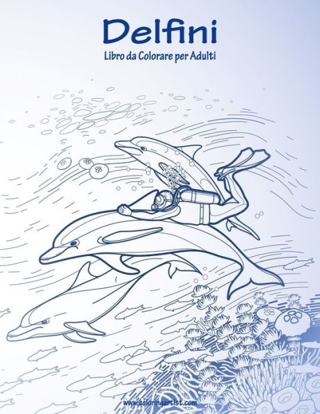 Delfini Libro da Colorare per Adulti 1