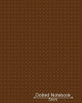 Dotted Notebook: Brown Polka Dot Cover: Large Dotted Journal, Planner, Work Book, Sketch Book, 5mm Dot Grid Book For Daily Use, 8x10 Paperback
