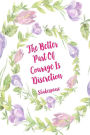 The better part of courage is discretion: Diary Quotes Sayings Blank Lined Portable