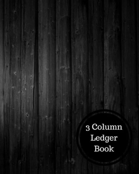 3 Column Ledger Book: Three Columnar Format