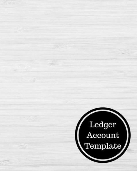 Ledger Account Template: Three Columnar Format