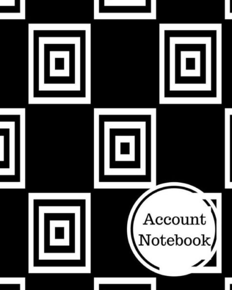 Account Notebook: 4 Column Columnar