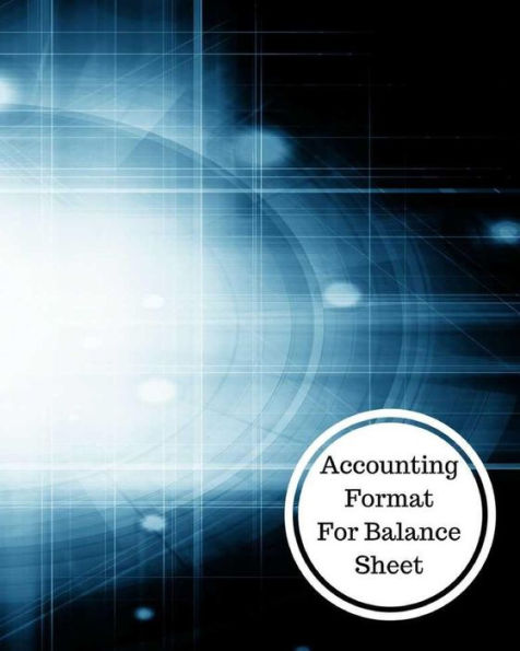 Accounting Format For Balance Sheet: Balance Sheet Book