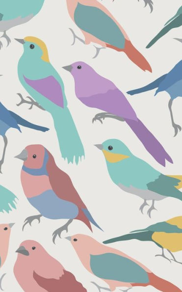 Colorful birds pattern notebook/journal/diary