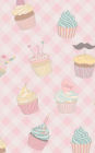 Cute Cupcake patterned notebook/journal/diary