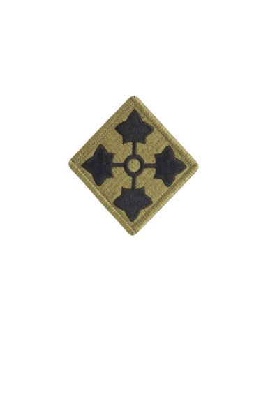 Hardcover 4th Infantry Division Unit Patch U S Army Journal: 100 Page Lined Journal