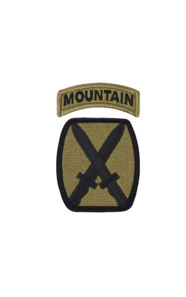 Hardcover 10th Mountain Division Unit Patch US Army Journal: 100 Page Lined Journal