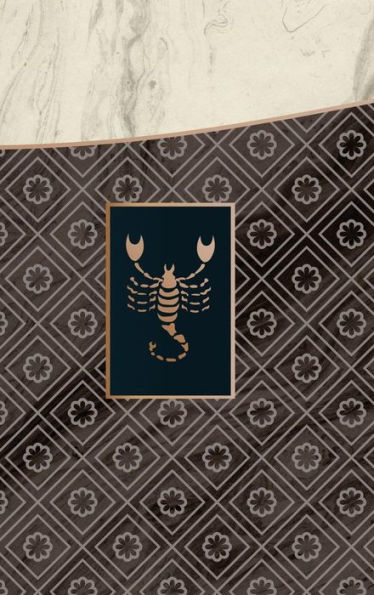 Monogram Scorpio Notebook [Luxury One]: Blank Journal Diary Memoir Log Logue