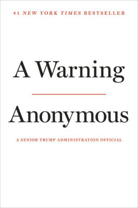 A Warning By Anonymous Hardcover Barnes Noble