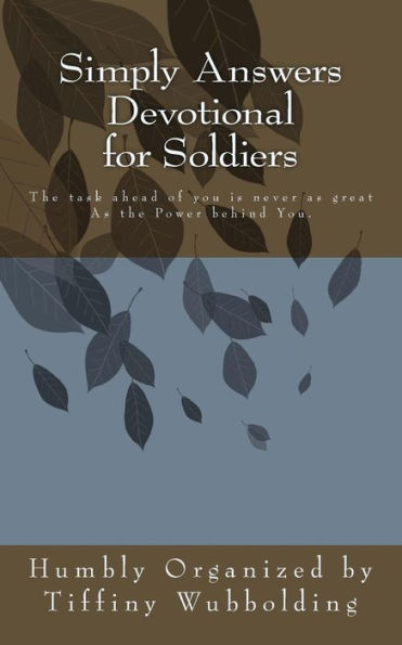 Simply Answers Devotional for Soldiers