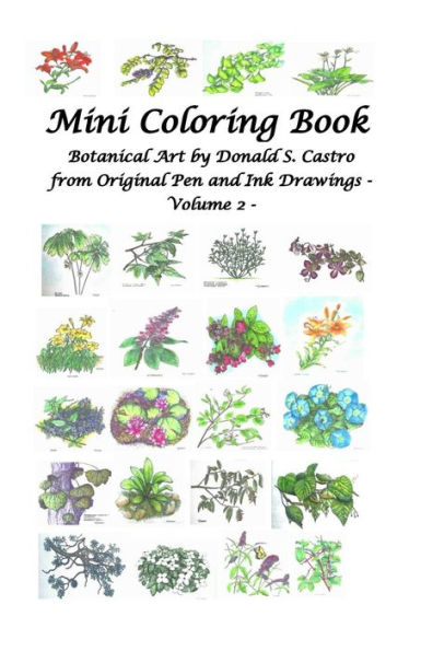 Mini Botanical Art Volume 2: from Original Pen & Ink Drawings