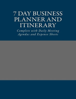 business trip planner complete with meeting organizer by l smith