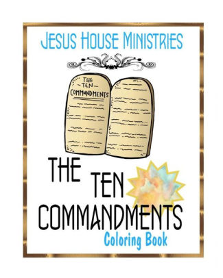 Ten Commandments Adult Coloring Book Adult Coloring Book by Kim