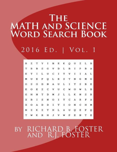 The Math and Science Word Search Book: 2016 Edition - Volume 1