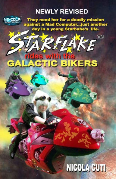 Starflake rides with the Galactic Bikers-Revised