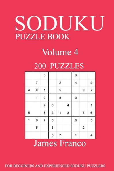 Sudoku Puzzle Book: 200 Puzzles-volume 4