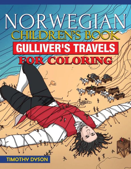 Norwegian Children's Book: Gulliver's Travels for Coloring