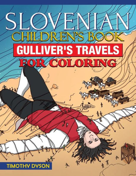 Slovenian Children's Book: Gulliver's Travels for Coloring