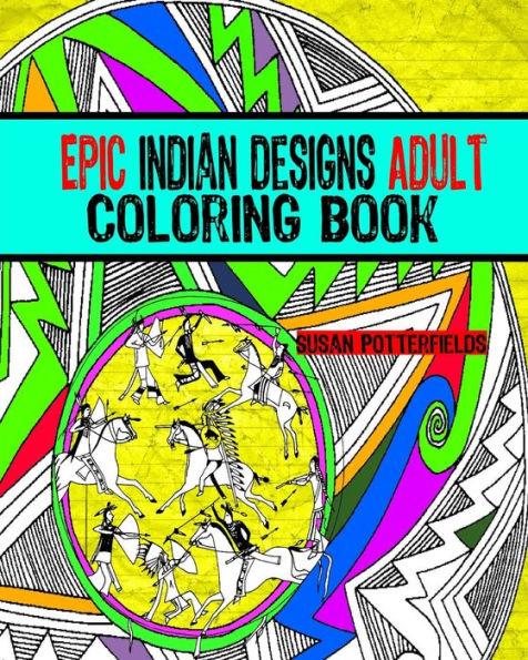 Epic Indian Designs Adult Coloring Book