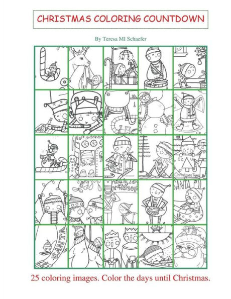 Christmas Coloring Countdown: Baby Elves Count