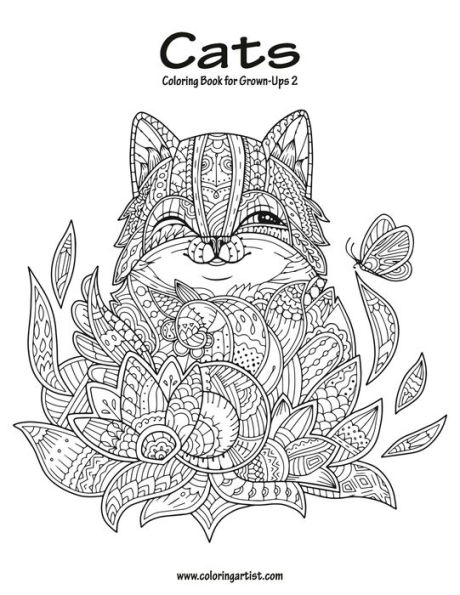 Cats Coloring Book for Grown-Ups 2