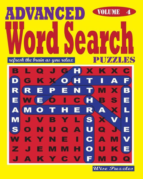 ADVANCED Word Search Puzzles. Vol. 4 by Wise Puzzles, Paperback ...