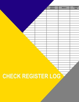 check register log by