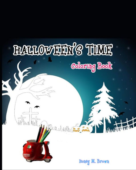 Halloween's time: coloring for relax