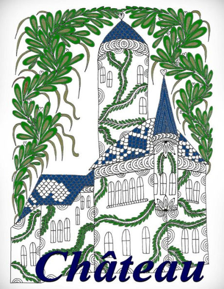 Château - coloriages pour adultes: Coloriage anti-stress